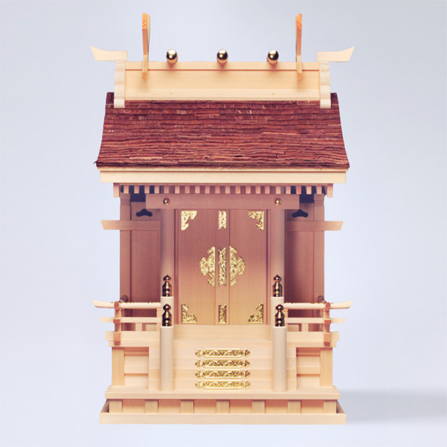 神棚 桧皮葺一社宮 流れ造〈H-1〉