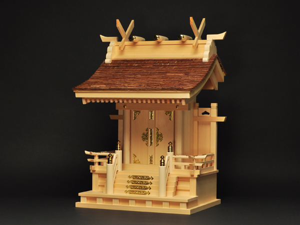 神棚・神具『H-1　桧皮葺神棚流造』
