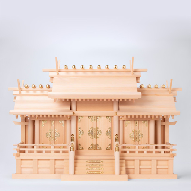 神棚 板葺三社宮 屋根違 特特大〈I-4〉 | 高級神棚・神具の通販なら