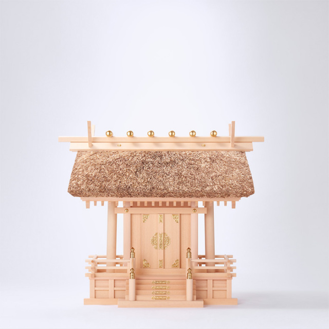 茅葺神棚 神棚 茅葺一社宮 C型 中〈K-10〉 | 高級神棚・神具の通販なら伊勢宮忠