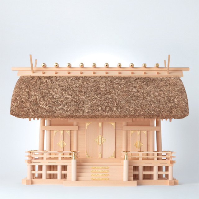神棚 茅葺三社宮 A型 大〈K-5〉