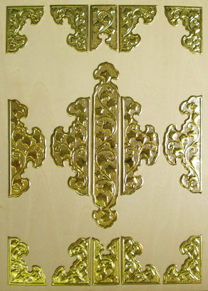 扉金具 プレス製 総八双15枚打 3寸5分 | 高級神棚・神具の通販なら伊勢