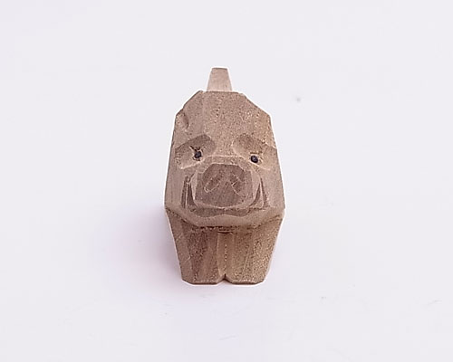 伊勢一刀彫　干支　亥