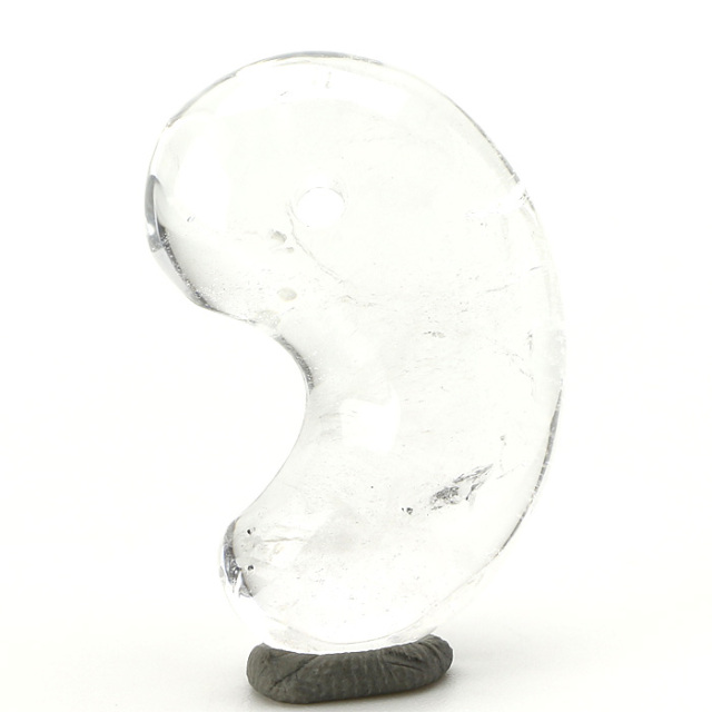 【天然石決算セール 30%off】勾玉 白水晶 3A （一級宝石研磨士 佐野敏幸氏作） （乙女鉱山産）（純国産） No.10