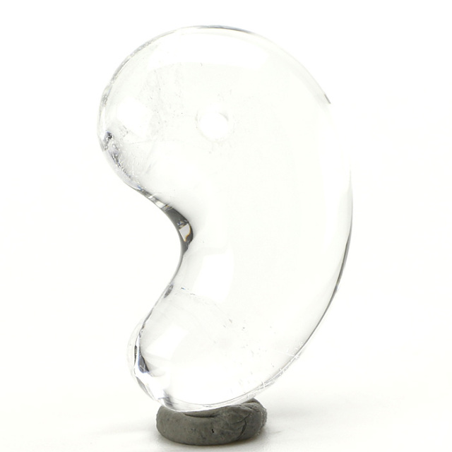 勾玉 白水晶 5A （一級宝石研磨士 佐野敏幸氏作） （乙女鉱山産）（純国産） No.14