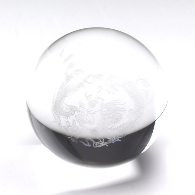 クリスタル球龍 龍と鳳凰 中 | 神棚・神具の製造販売通販なら伊勢宮忠