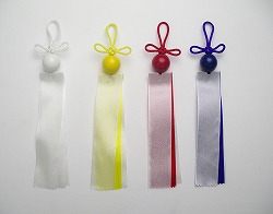 御富伎玉 4色木製玉・4色玉布