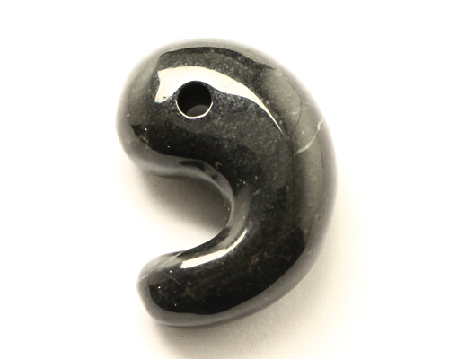 勾玉 神居古潭（カムイコタン）石 ブラック No.1 《説明書付》 | 神棚