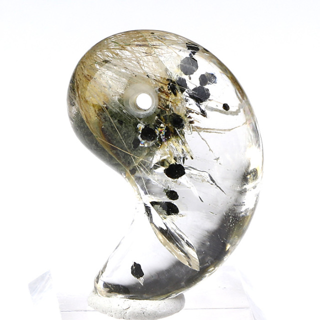 勾玉 天然水晶 （ヒマラヤ ガネッシュヒマール産） No.46 | 神棚・神具