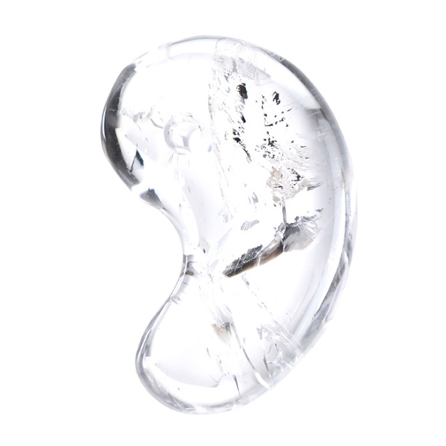 古代勾玉 白水晶 （一級宝石研磨士 佐野敏幸氏作） （黒平鉱山産）（純国産） No.44 《ギャランティーカード付》