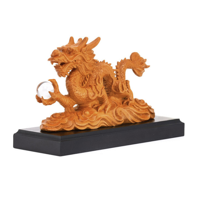 木彫 龍 祥龍宝珠 （水晶） 箱付 No.2 | 神棚・神具の製造販売通販なら
