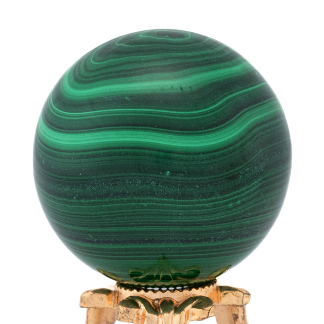 丸玉 マラカイト （コンゴ共和国産） 32mm No.19 | 神棚・神具の製造