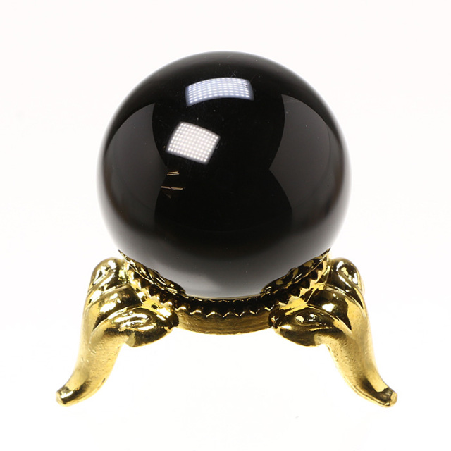 丸玉 モリオン （黒水晶） φ27 （アソート）No.18 | 高級神棚・神具の