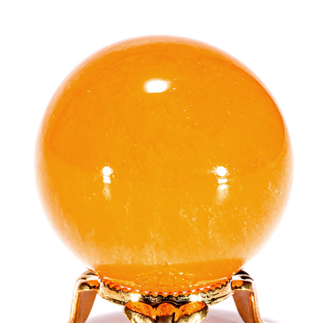 丸玉 オレンジカルサイト （メキシコ産） φ41～44 （アソート） No.32