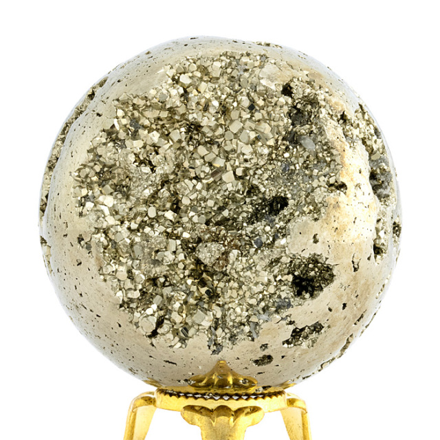 丸玉 パイライト （黄鉄鉱） （ペルー産） 62mm No.49 | 神棚・神具の