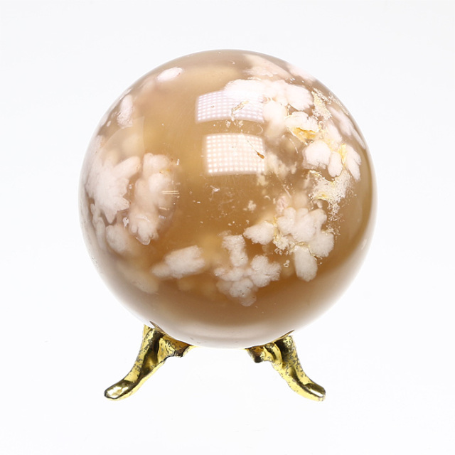 丸玉 桜瑪瑙（チェリーブロッサムアゲート） φ48 No.7 | 神棚・神具の