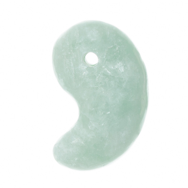 勾玉 糸魚川翡翠 （いといがわひすい） 透過 （姫川産） 桐箱付 No.349