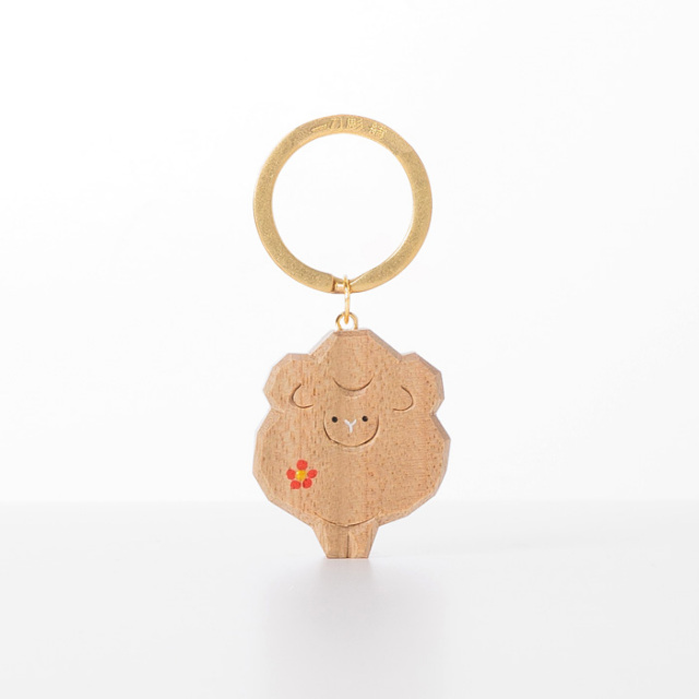 伊勢一刀彫 十二支キーホルダー 未 | 高級神棚・神具の通販なら伊勢宮