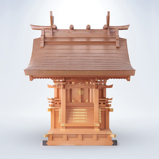 【アウトレット】 外祭用神殿 極上流造り向拝宮 〈G-302 39号〉 No.1