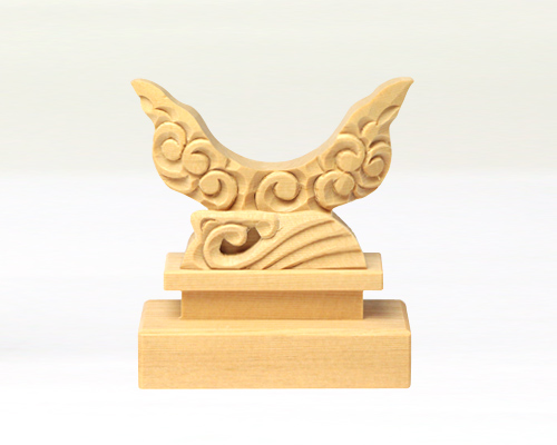 【アウトレット】 特上彫り雲形台 1寸5分