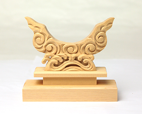 【アウトレット】 特上彫り雲形台 2寸5分 No.1