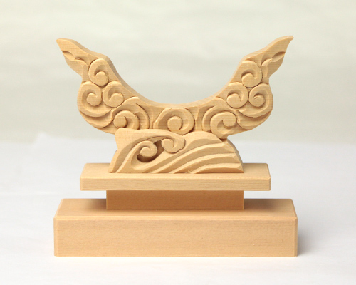 【アウトレット】 特上彫り雲形台 2寸5分 No.2