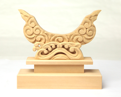 【アウトレット】 特上彫り雲形台 3寸5分