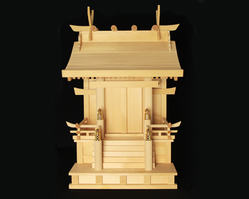 【アウトレット】 神棚 板葺流造り 8寸 〈I-32〉 No.1