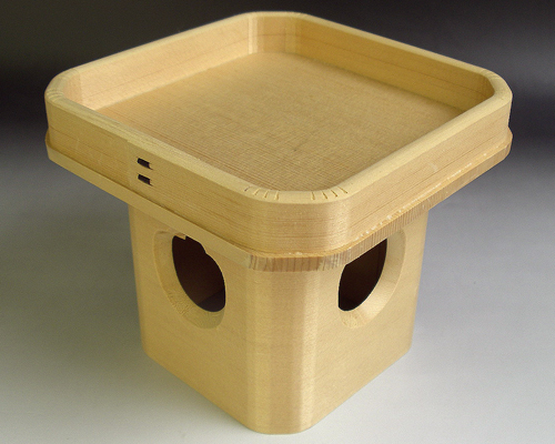 【アウトレット】三方　木曽桧4寸5分　No.1