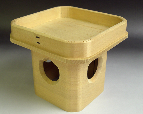 【アウトレット】三方　木曽桧4寸5分　No.2