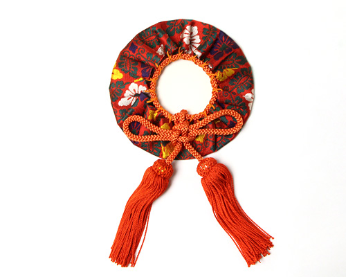 【アウトレット】 御霊代鏡 錦袋 4寸