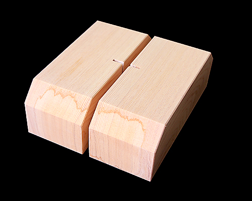 【アウトレット】 短冊立て（木曽桧製）挟み込み式 No.2