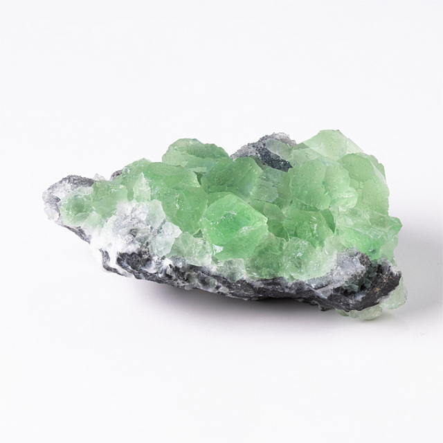 原石 フローライト付き水晶 （中国 福建省産） No.134