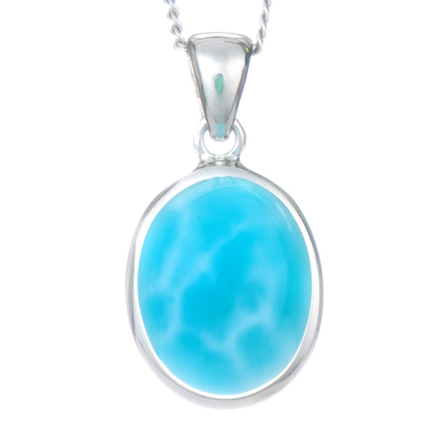 高品質　ドミニカ共和国産◇ラリマー◇ペンダントトップ ドミニカ共和国産 ラリマー ペンダントトップ