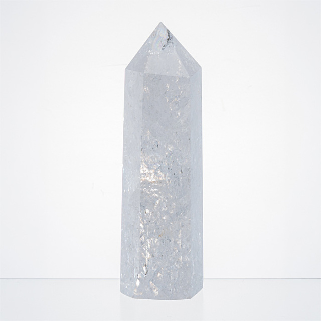 水晶ポイント ナチュラルレインボー水晶 （アイリスクォーツ） No.486