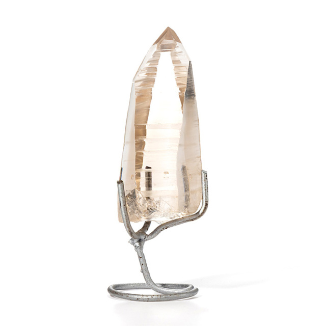 水晶ポイント ゴールデンレムリアン  （ブラジル バイーア州アレグリ産） 台付 No.143