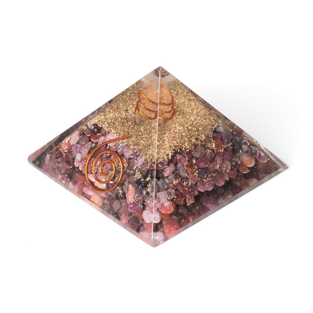 癒しのオルゴナイト❤️インカローズ＋ピンクトルマリンのハート型♡ 癒しのオルゴナイト❤️ピンクエピドート＋アクアマリンのハート型