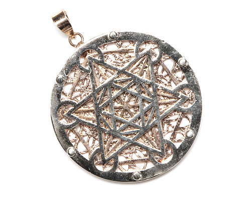 ペンダントトップ フラワー・オブ・ライフ（シルバー・ピンクゴールド