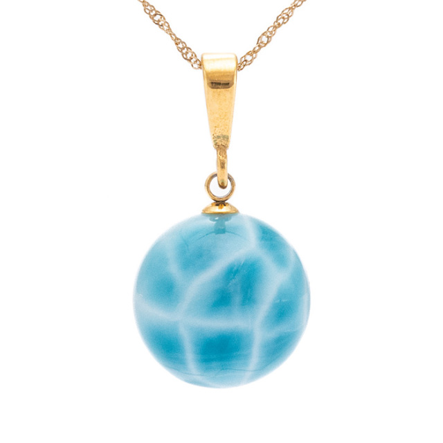 天然石大セール 20%off】ペンダントトップ ラリマー （ドミニカ共和国