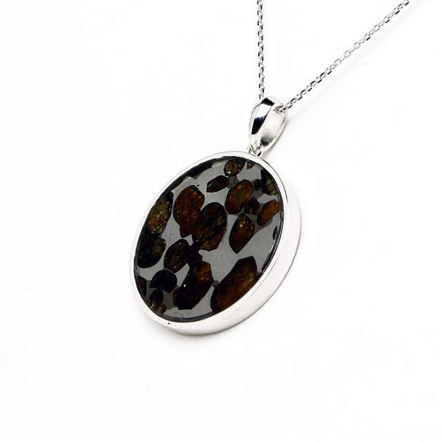 ペンダントトップ パラサイト・セリコ隕石 二重六芒星 No.18 | 神棚