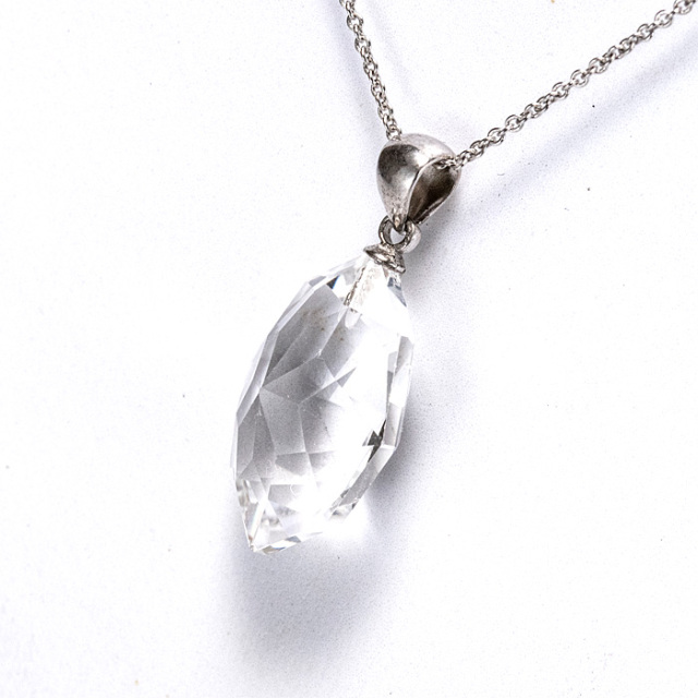 ペンダントトップ 水晶 ドリームキャッチャーカット （アソート） No.20