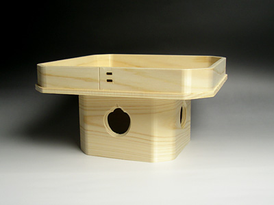 遠山三方 吉野桧 8寸 | 高級神棚・神具の通販なら伊勢宮忠オンライン