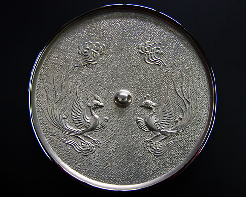 神鏡 白銅鏡 飛雲双凰文鏡 5寸 | 高級神棚・神具の通販なら伊勢宮忠