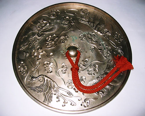 古鏡　銅鏡　魚文　径16.9cm（コレクター放出品） 古鏡 銅鏡 魚文 径16.9cm（コレクター放出品） 古鏡 銅鏡 魚文