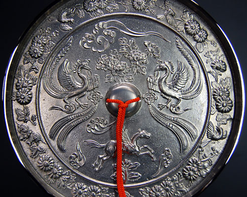 神鏡 青銅鏡 鳳凰に神馬文鏡 8寸 | 高級神棚・神具の通販なら伊勢宮忠