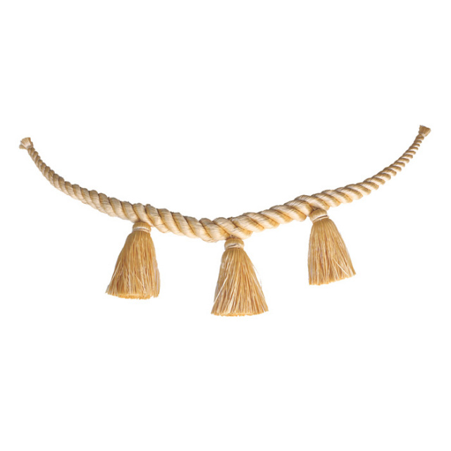 28.しめ縄 しめ縄 合繊製 鼓胴型 8尺×径10cm 太房3本付 | 高級神棚・神具の通販