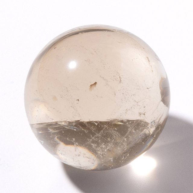 丸玉 スモーキーシトリン レインボー 28mm No.15