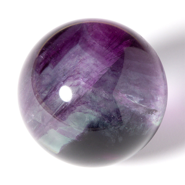 天然石 「水晶」フローライト パープル 大サイズ 69mm！パープルフローライトの丸玉 パープルブルーフローライト