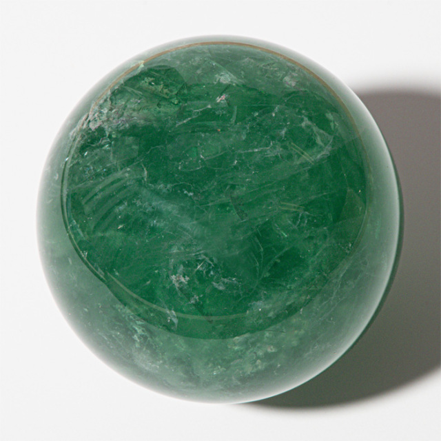 丸玉 グリーンフローライト 72mm No.77
