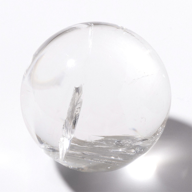 丸玉 ナチュラルレインボー水晶 （アイリスクォーツ） 41mm No.119